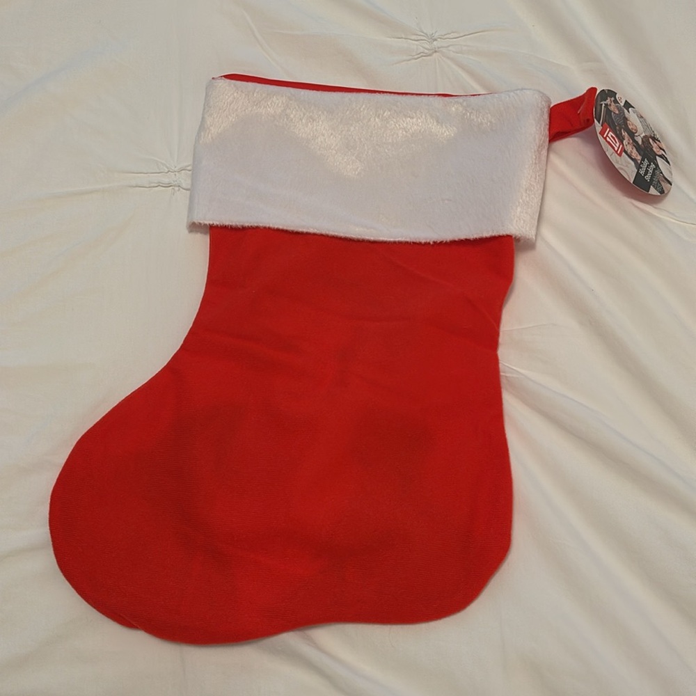 One Direction Red Christmas Stocking - Picture 2 of 2